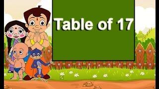 Tables for kids  Maths tables  Table of 17