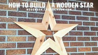 How to make a DIY Wooden Star decoration for your wall