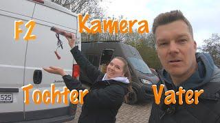  Rückfahrkamera  im  Vater-Tochter-Vanausbau-Projekt  nachrüsten