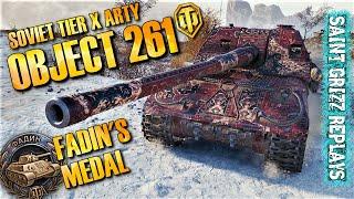 WoT Object 261 Gameplay  Fadins 7 Frags  SPG Arty Review