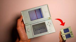 Custom Painted Clear DS Lite - Reshell & TopBottom Screen Replacement