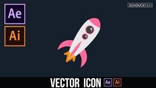 Illustrator to After Effects Workflow Vector Icon Animation Design