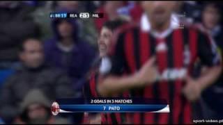 Real Madrid - AC Milan 2 - 3 PATO GOL