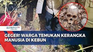 Geger Warga Temukan Kerangka Manusia di Kebun