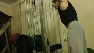 Back Workout Lat Pulldown 320 lbs x 6 reps