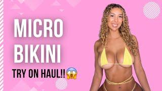 Cleo Clo  MICRO bikini haul  Bikini Model try on haul 
