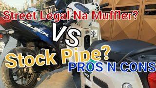 Street Legal Muffler VS Stock Pipe Pros and Cons