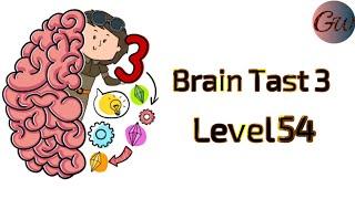 حل ليفل 54 من لعبة Brain Tast 3 #shorts