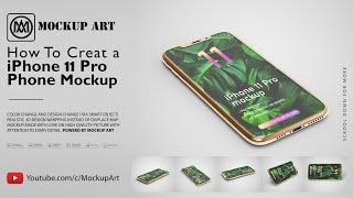 How to make an iPhone 11 Pro mockup Photoshop Mockup Tutorial