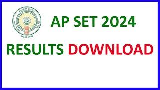 AP SET RESULTS 2024