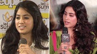 Jhanvi Kapoor STRUGGLED To Speak Hindi Earlier IMPROVISES It For Dhadak