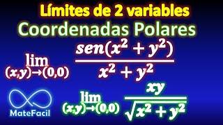 06. Límites de dos variables COORDENADAS POLARES ejemplos resueltos