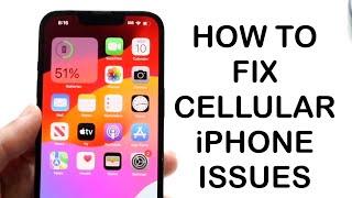 How To FIX iPhone Cellular Issue Error 2024