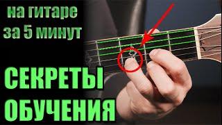 How to learn to play guitar FOR 5 MINUTES - chords beginer lessons