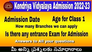 Kendriya Vidyalaya Admission 2023-24 Class 1 Admission notificationAge for Class 1 and distance
