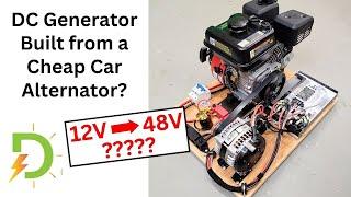 The AlternatorGenerator First Attempt.  48V Battery Charging
