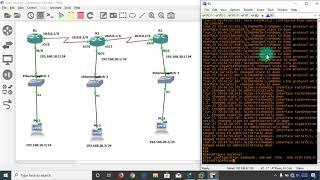 Static Routing Between 3 Routers in GNS3