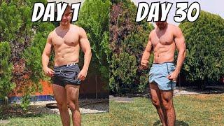 Realistic 30 Day Bulking Transformation - Diet & Workout