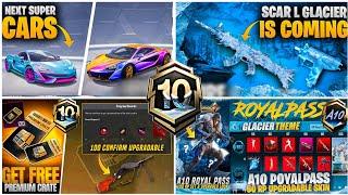 Next Premium Crate First Look  A10 Royal Pass & Glacier Guns Confirmed  New Super Cars  PUBGM