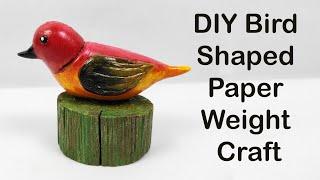 Beautiful Bird Shaped Paper Weight Craft  How to Make a Bird from Clay?