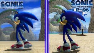 Sonic 2006 VS Sonic P-06 Comparison