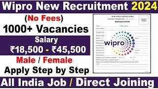 Wipro Job Apply 2024  Wipro Jobs For Freshers  Wipro Hiring Process  Private Job Vacancy 2024