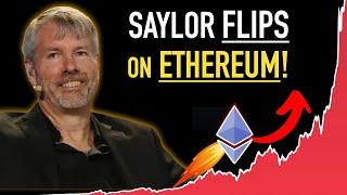 Michael Saylor FLIPS on Ethereum - BIG NEWS