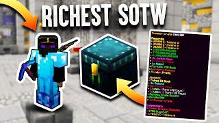 THE RICHEST SOTW OF ALL TIME... *OP CRATES*  Minecraft Prison