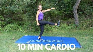 10 MIN AT-HOME CARDIO Workout - No Equipment