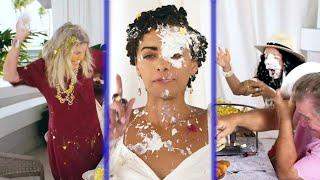 3 Women in a foodfight  Pie in the face