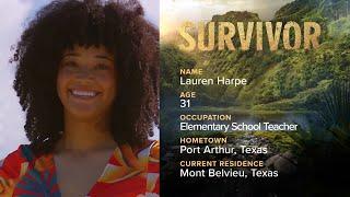 Lauren Harpe - #Survivor44 Cast Bio  New Season Wednesdays