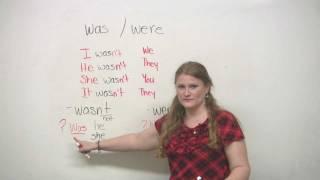 Basic English Grammar - Was and Were