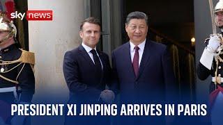 Chinese President Xi Jinping arrives in Paris