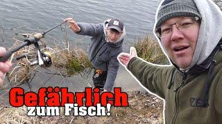 Steil glitschig & gefährlich zum FISCH Mission Raubfisch Angeln