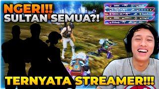 NGERI  DALAM SATU MATCH BANYAK SEKALI SULTAN  TERNYATA KETEMU BEBERAPA STREAMER  - PUBG MOBILE