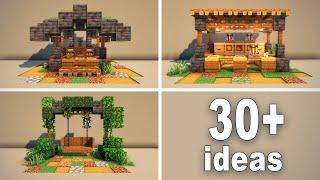 30+ Minecraft OUTDOOR Build Hacks for Village  Tutorial