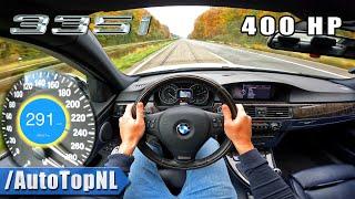 400HP BMW 335i E90  TOP SPEED on AUTOBAHN by AutoTopNL