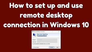 How To Setup Remote Desktop Connection In Windows 8 1 Pro  -YouTube NEW