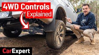 4WD modes Diff lock 2H 4H 4L & hill descent control how toexplained