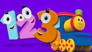 Боб Поезд номер песни  3D Обучающие видео  3D Educational Video  Bob Train Number Song