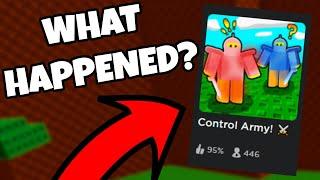 What Happened to Control Army? Roblox