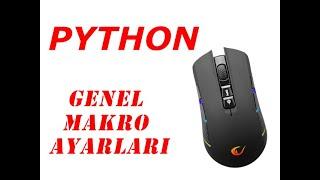 RAMPAGE SMX-R600 PYTHON OYUNCU MOUSE GENEL MAKRO AYARLARI