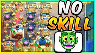 NEW NO SKILL DECK BEATS THE BEST PLAYERS IN THE WORLD — Clash Royale