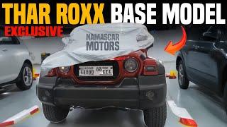 Finally Mahindra Thar Roxx Base Model Is Here  Thar 5 Door Base Model Looks  Thar Roxx New Leaks