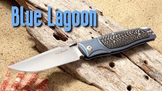 A.G. Russell Knives Blue Lagoon Titanium Lockback Overview