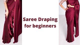 Nivi Drape  How to wear Saree for Beginners  Easy Saree Draping Tutorial  Tia Bhuva