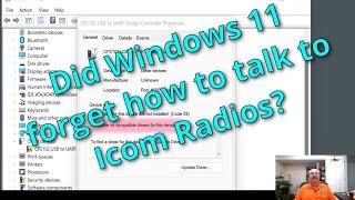 Icom USB Drivers & Windows 11