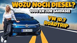 E Auto statt Diesel Im VW ID.7 zum Gardasee durch Bayern. 1000 km Roadtrip