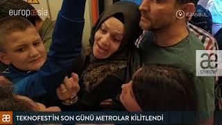 Tekonofestin son günü ulaşım kilitlendi binlerce insan metroya binebilmek için dakikalarca bekledi