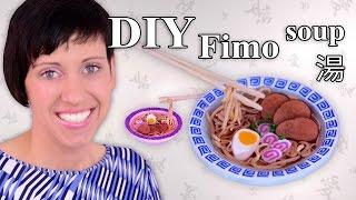 FIMO Suppe Polymer Clay Soup 湯 - Tutorial HDDE EN-Sub